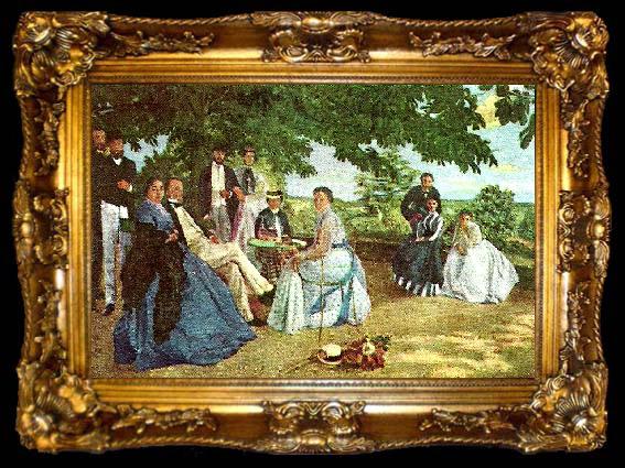 framed  Frederic Bazille sloaktmotet, ta009-2